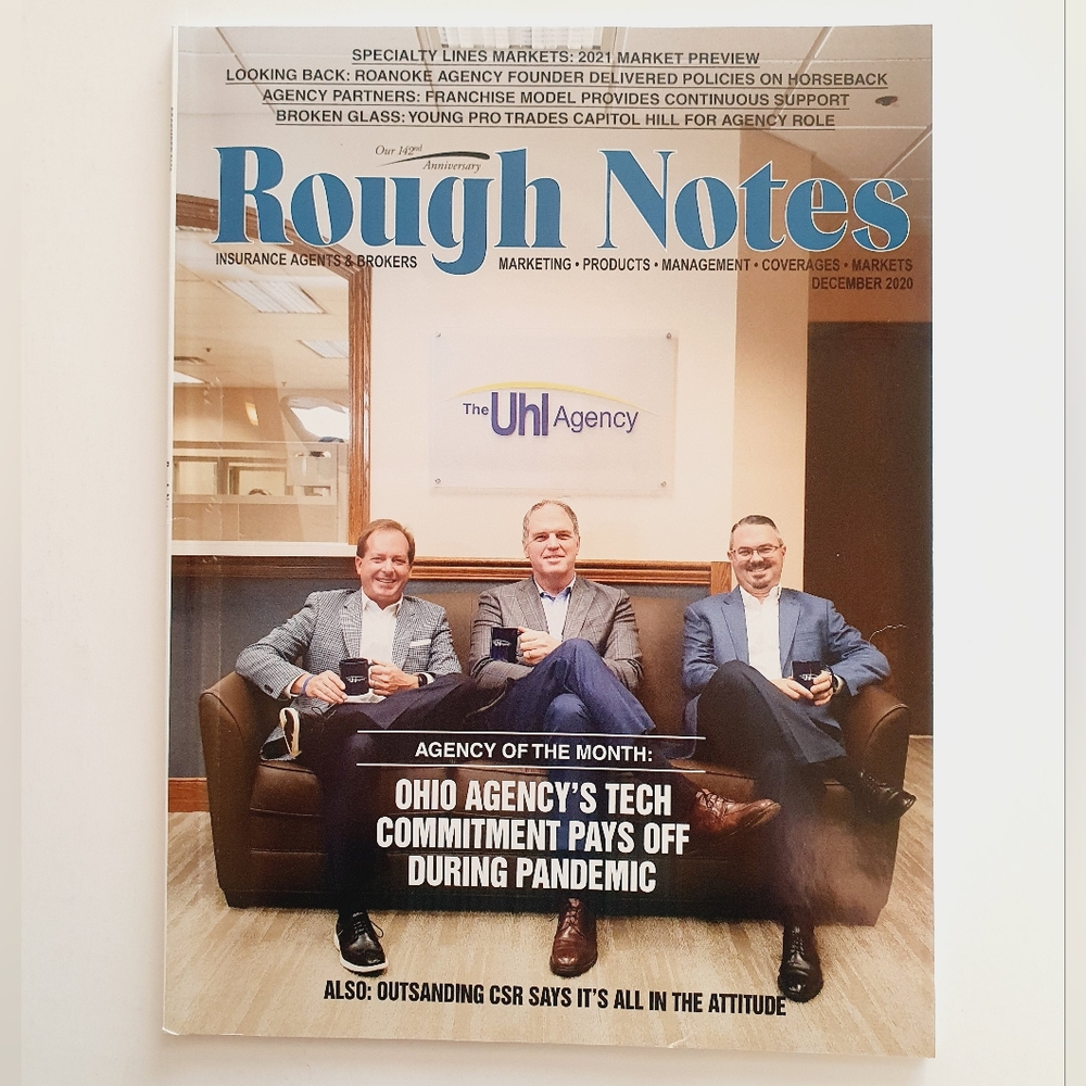 Rough Notes Magazine Insurance Agents December, 2020 - Ohio Agency Pandemic